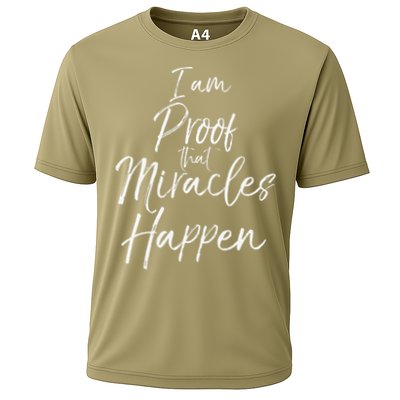 I Am Proof That Miracles Happen Fun Cute Christian Performance Shirt