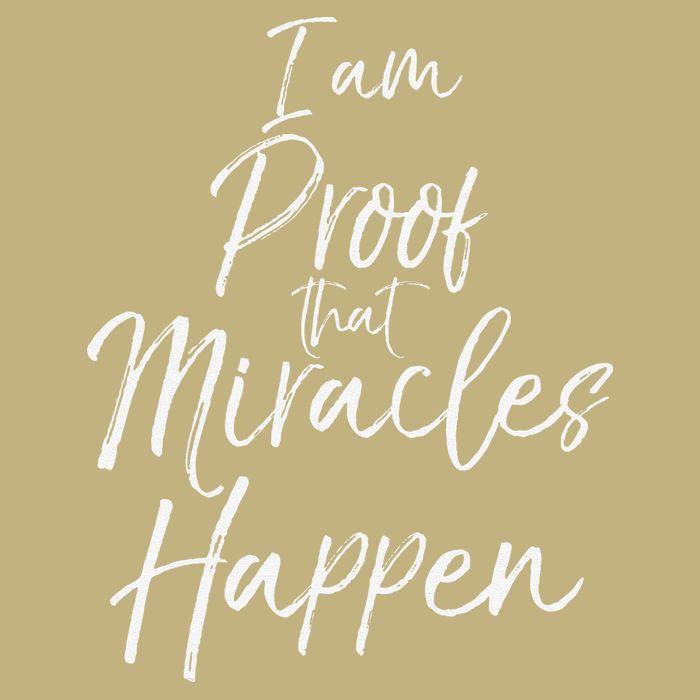 I Am Proof That Miracles Happen Fun Cute Christian Cooling Performance Crew T-Shirt