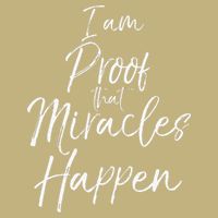 I Am Proof That Miracles Happen Fun Cute Christian Button
