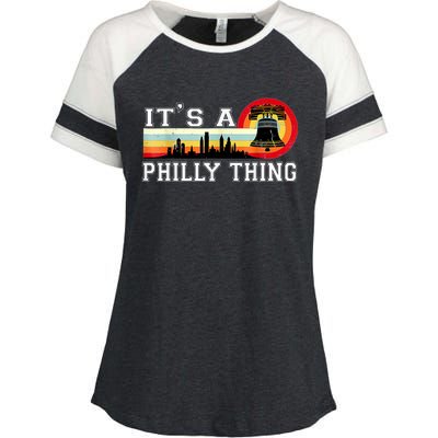 It's A Philly Thing Its A Philadelphia Thing Fan Retro It's A Philly Thing Enza Ladies Jersey Colorblock Tee