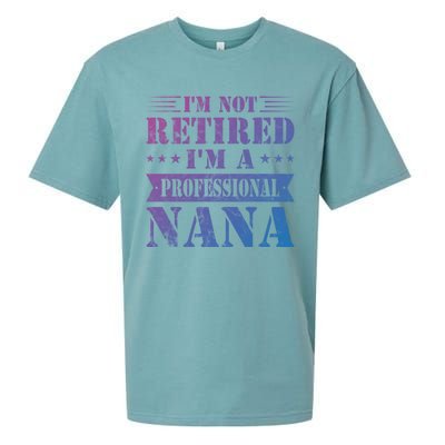 Im A Professional Nana Funny Mothers Day Retired Grandma Gift Sueded Cloud Jersey T-Shirt