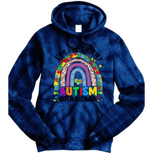 I’M A Proud Autism Awareness Month Grandma Tie Dye Hoodie