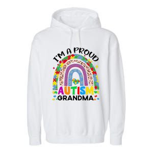 I’M A Proud Autism Awareness Month Grandma Garment-Dyed Fleece Hoodie