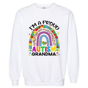 I’M A Proud Autism Awareness Month Grandma Garment-Dyed Sweatshirt