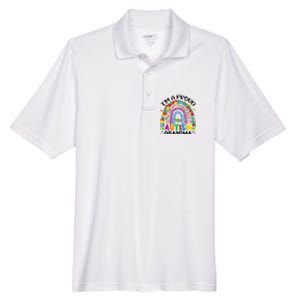 I’M A Proud Autism Awareness Month Grandma Men's Origin Performance Pique Polo