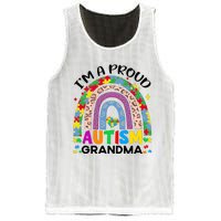 I’M A Proud Autism Awareness Month Grandma Mesh Reversible Basketball Jersey Tank