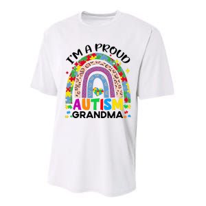 I’M A Proud Autism Awareness Month Grandma Performance Sprint T-Shirt