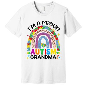 I’M A Proud Autism Awareness Month Grandma Premium T-Shirt