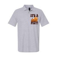 Its A Pie Funny Thanksgiving Softstyle Adult Sport Polo