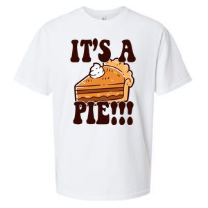 Its A Pie Funny Thanksgiving Sueded Cloud Jersey T-Shirt