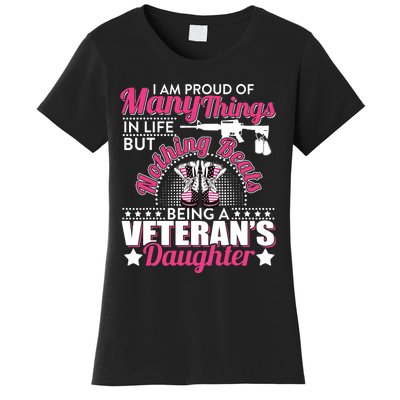 I Am Proud Of Being A Veteran's Daughter Veteran Day Women's T-Shirt