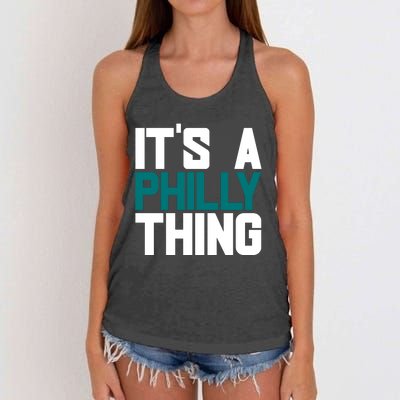 Its A Philly Thing Philadelphia Football Women's Knotted Racerback Tank