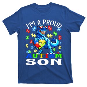 I'm A Proud Autism Son Dinosaur Gift T-Shirt