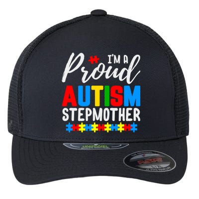 I'm A Proud Autism Stepmother Autism Gift Flexfit Unipanel Trucker Cap