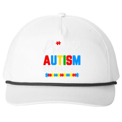 I'm A Proud Autism Stepmother Autism Gift Snapback Five-Panel Rope Hat