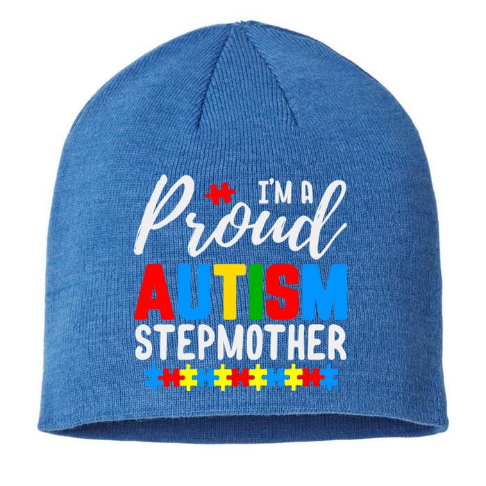 I'm A Proud Autism Stepmother Autism Gift Sustainable Beanie