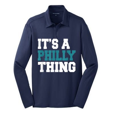 IT'S A PHILLY THING It's A Philadelphia Thing Fan Lover Silk Touch Performance Long Sleeve Polo