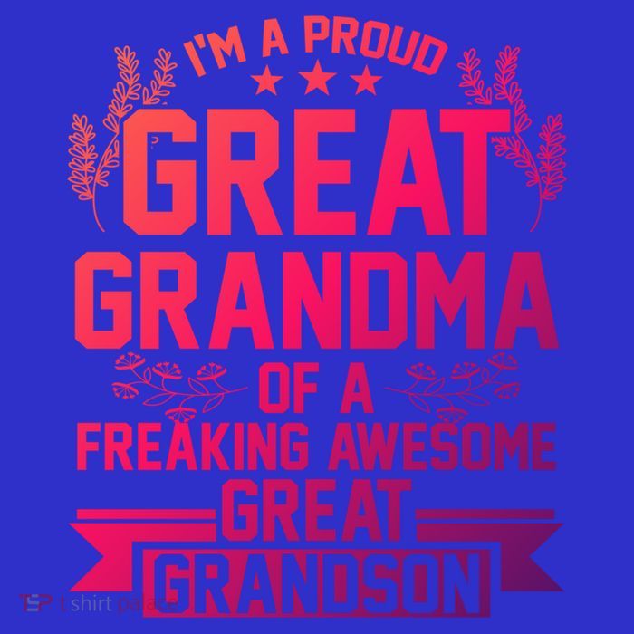 Im A Proud Grandma Of A Grandson Grandson Gift T-Shirt