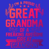 Im A Proud Grandma Of A Grandson Grandson Gift 16 in Basic Backpack