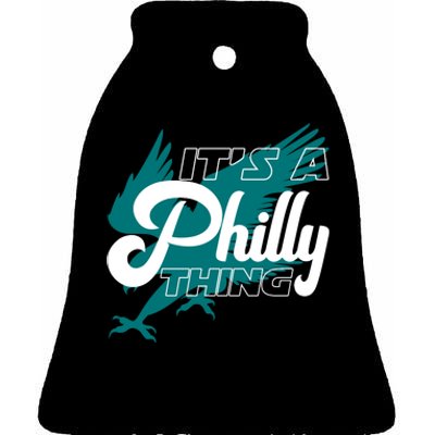 Its A Philly Thing Philadelphia Football Ceramic Bell Ornament