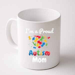 I'm A Proud Autism Mom Mother Mommy Heart Gift Coffee Mug