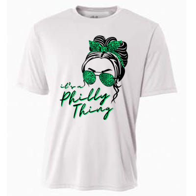 IT'S A PHILLY THING | Its A Philadelphia Thing Girl Bun Cooling Performance Crew T-Shirt