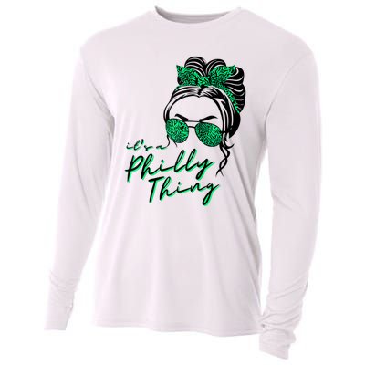 IT'S A PHILLY THING | Its A Philadelphia Thing Girl Bun Cooling Performance Long Sleeve Crew