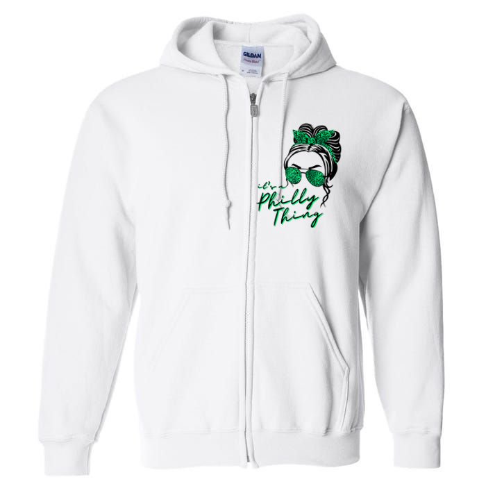 IT'S A PHILLY THING | Its A Philadelphia Thing Girl Bun Full Zip Hoodie