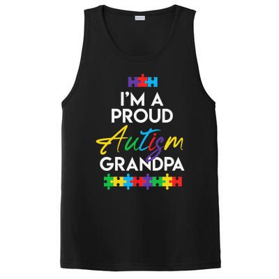 I'm A Proud Autism Grandpa Father Heart Gift PosiCharge Competitor Tank