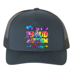 I'm A Proud Autism Mommy Tie Dye Gnome Gift Yupoong Adult 5-Panel Trucker Hat