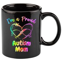 I’m a Proud Autism Mom Puzzle Heart 11oz C Handle Ceramic Mug