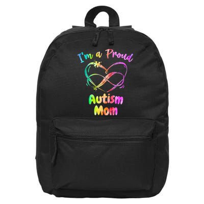 I’m a Proud Autism Mom Puzzle Heart 16 in Basic Backpack