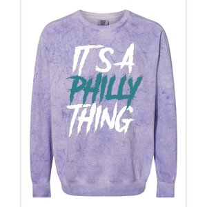 Its A Philly Thing Philadelphia Football Fan Bird Gang Colorblast Crewneck Sweatshirt