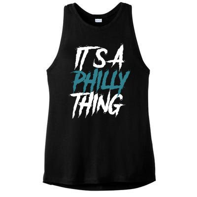 Its A Philly Thing Philadelphia Football Fan Bird Gang Ladies PosiCharge Tri-Blend Wicking Tank