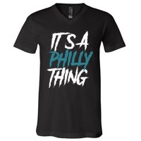 Its A Philly Thing Philadelphia Football Fan Bird Gang V-Neck T-Shirt