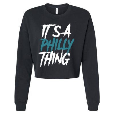 Its A Philly Thing Philadelphia Football Fan Bird Gang Cropped Pullover Crew