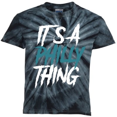 Its A Philly Thing Philadelphia Football Fan Bird Gang Kids Tie-Dye T-Shirt