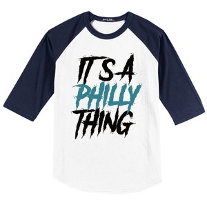 Its A Philly Thing Philadelphia Football Fan Bird Gang Baseball Sleeve Shirt