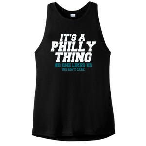 It's A Philly Thing No One Likes Us We Don't Care Football Fan Ladies PosiCharge Tri-Blend Wicking Tank