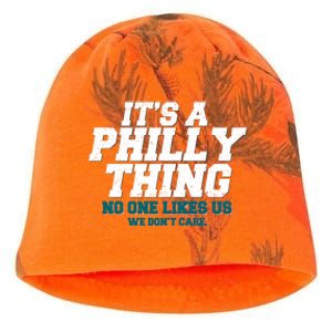 It's A Philly Thing No One Likes Us We Don't Care Football Fan Kati - Camo Knit Beanie