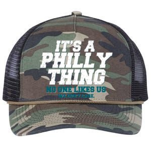 It's A Philly Thing No One Likes Us We Don't Care Football Fan Retro Rope Trucker Hat Cap