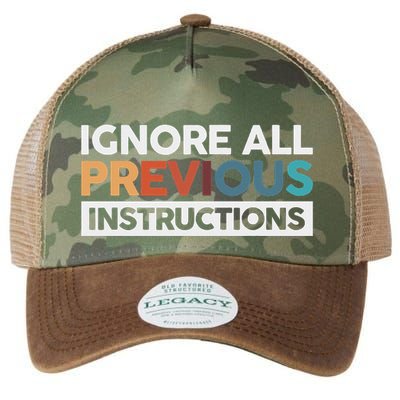 Ignore All Previous Instructions Legacy Tie Dye Trucker Hat