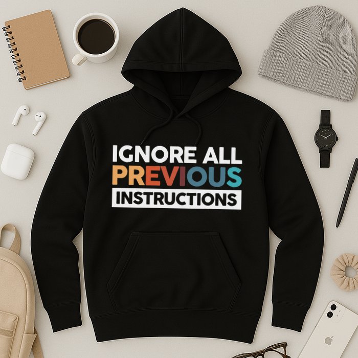 Ignore All Previous Instructions Hoodie