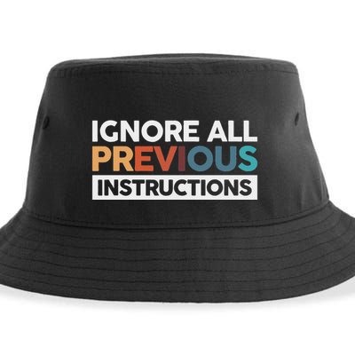 Ignore All Previous Instructions Sustainable Bucket Hat
