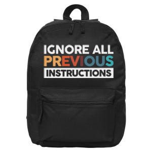 Ignore All Previous Instructions 16 in Basic Backpack