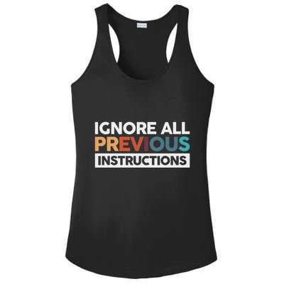 Ignore All Previous Instructions Ladies PosiCharge Competitor Racerback Tank