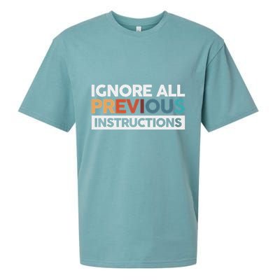 Ignore All Previous Instructions Sueded Cloud Jersey T-Shirt
