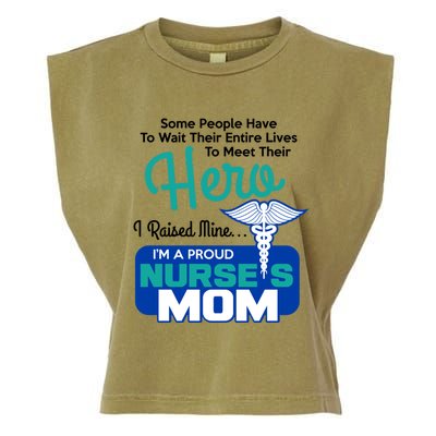 IM A Proud Nurse Mom Meaningful Gift Garment-Dyed Women's Muscle Tee