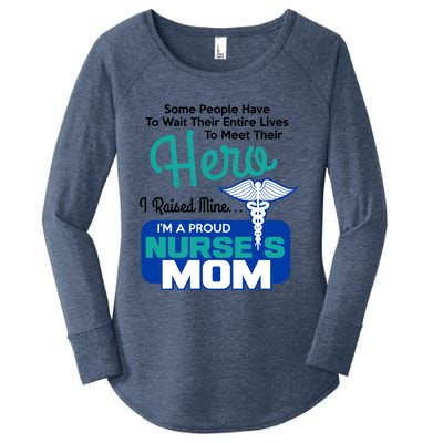 IM A Proud Nurse Mom Meaningful Gift Women's Perfect Tri Tunic Long Sleeve Shirt