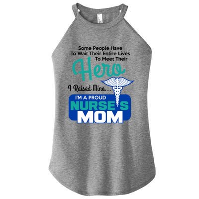 IM A Proud Nurse Mom Meaningful Gift Women’s Perfect Tri Rocker Tank